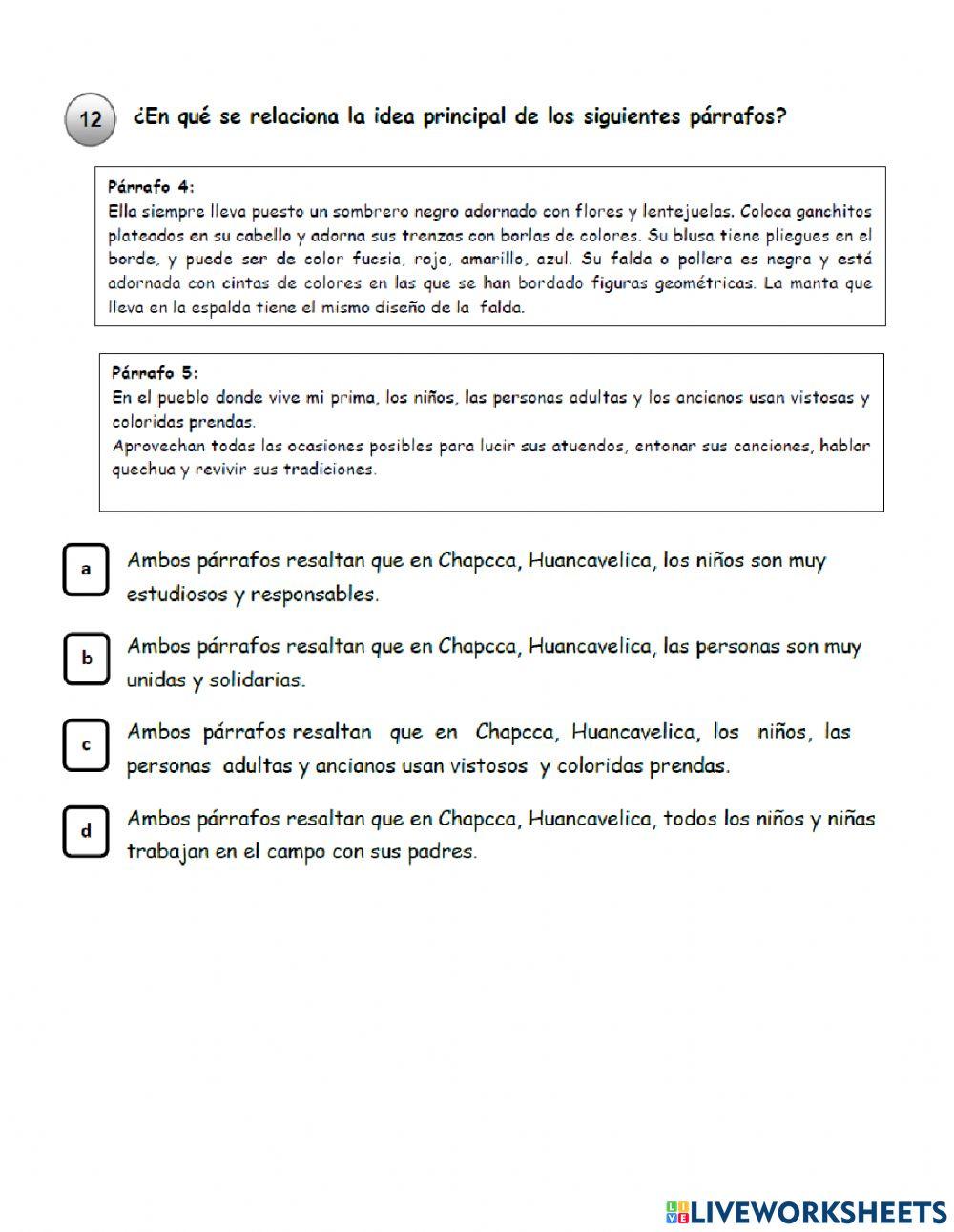 Comprension de lectura2