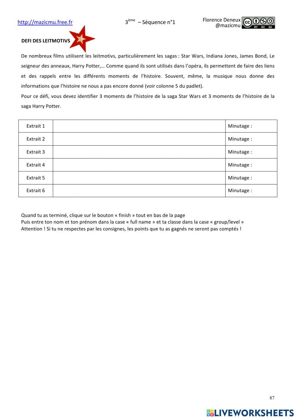 3s1 Leitmotivs - Cinéma - 2021 2022