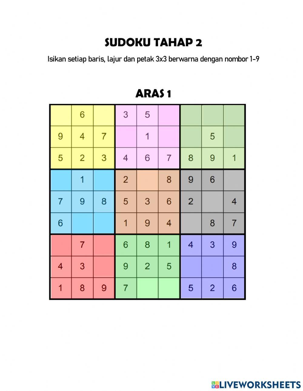 Sudoku Tahap 2