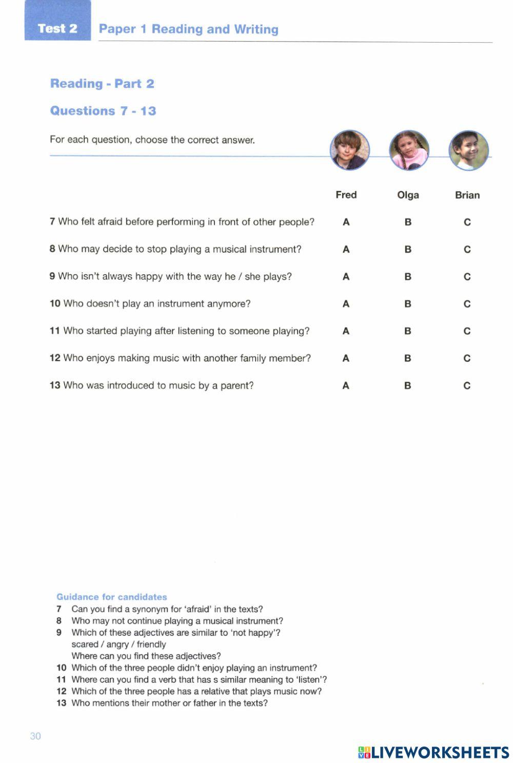 Ready for KET - Reading - Test 02