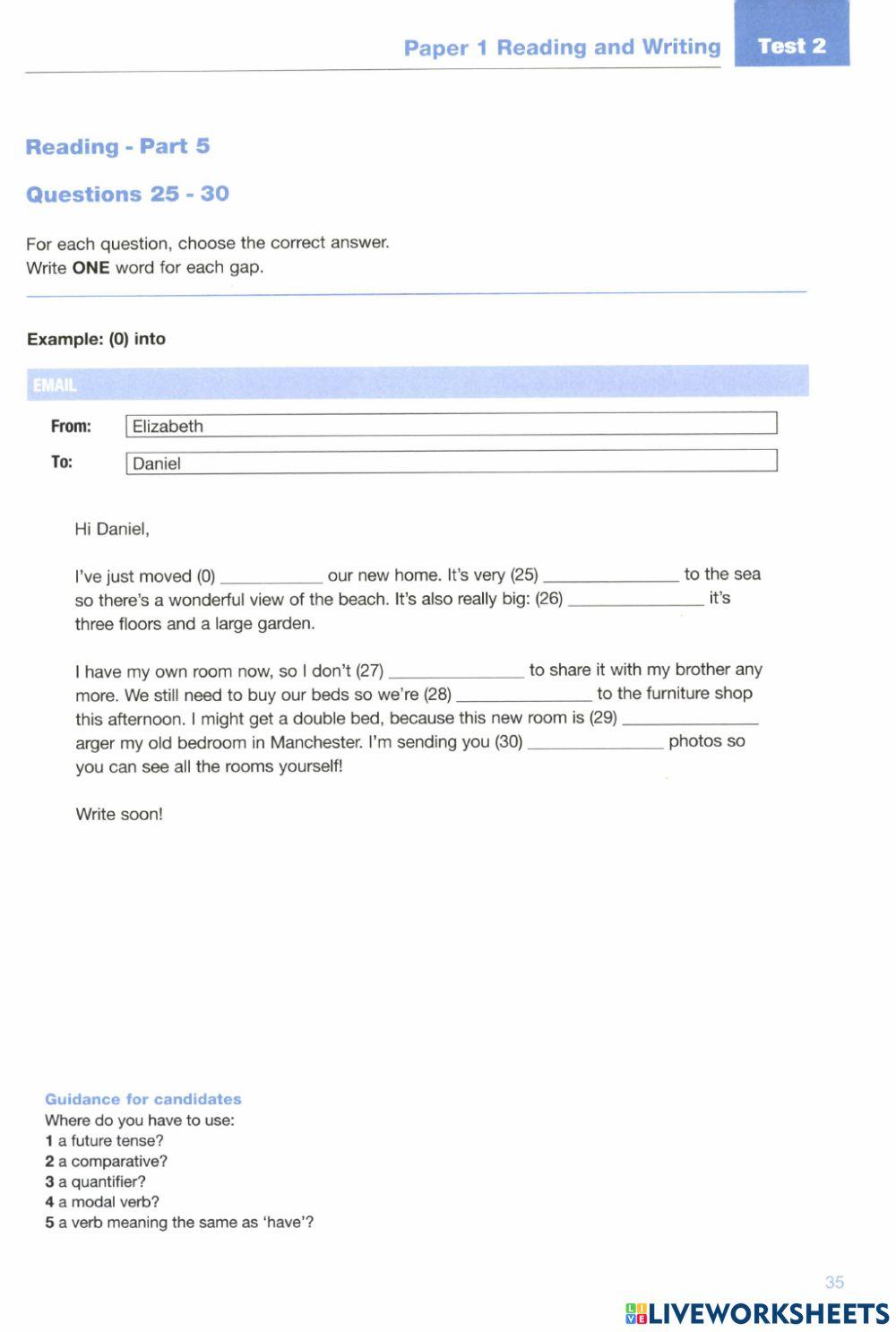 Ready for KET - Reading - Test 02