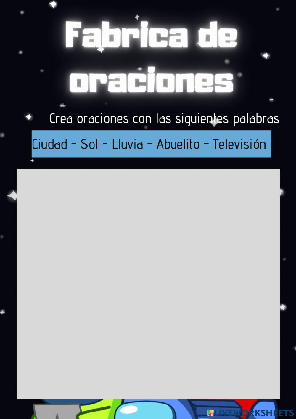 Crear oraciones