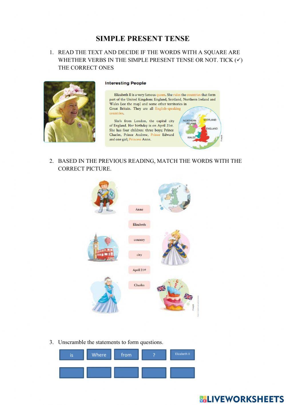 Simple present tense