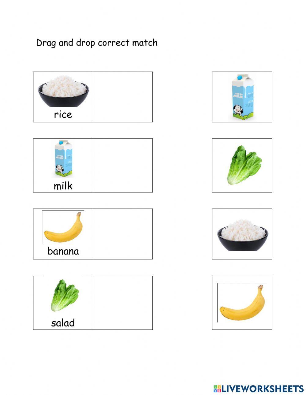 Food i like drag and drop