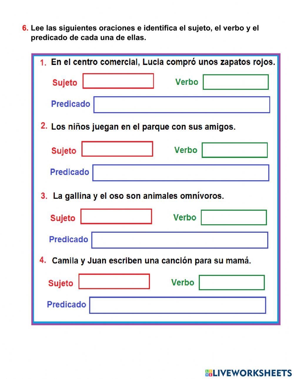 Taller de refuerzo Lengua Castellana