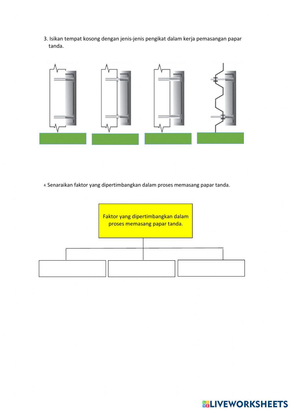Modul 7 : pemasangan papar tanda
