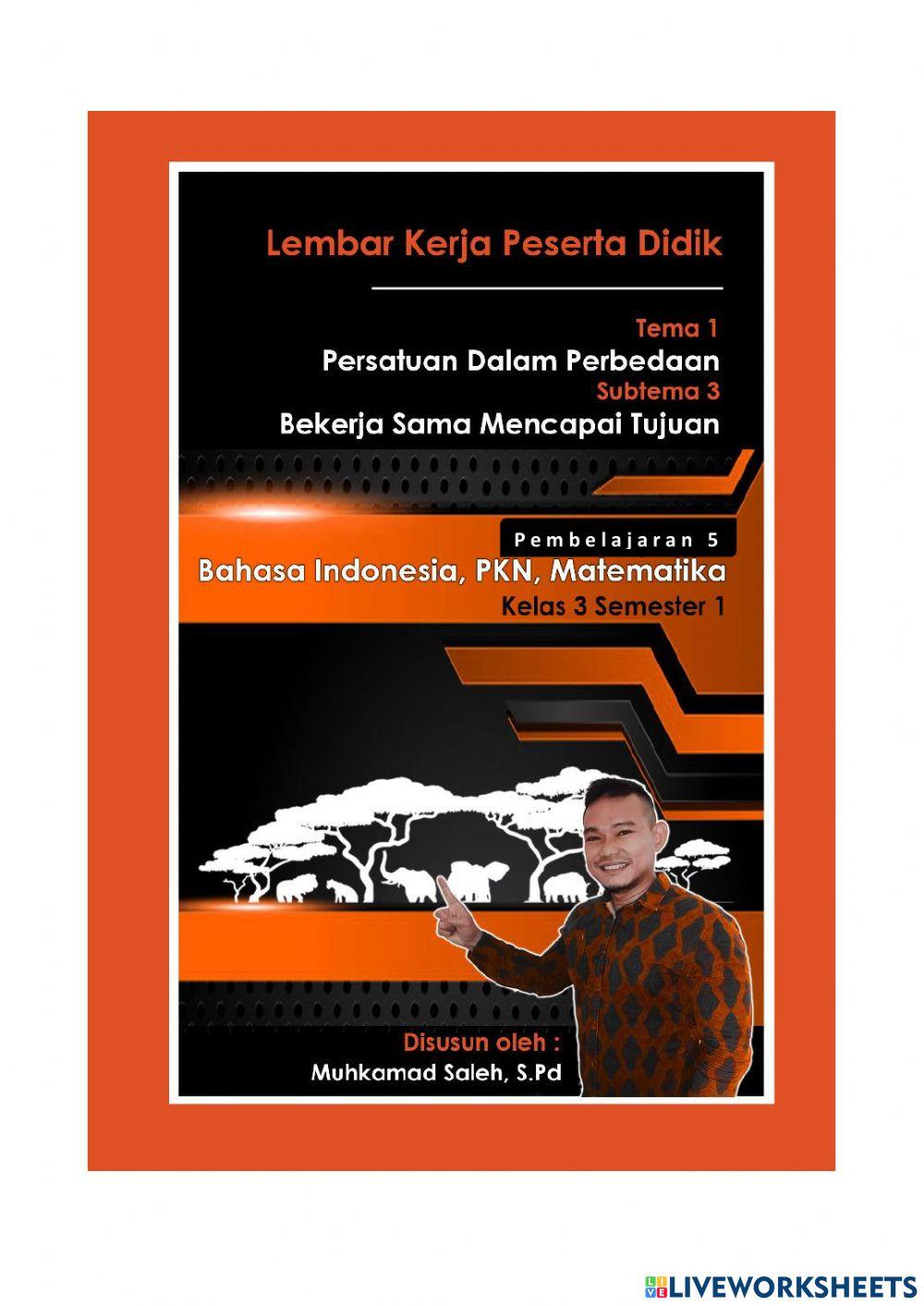 LKPD Tema 1 Subtema 3 Pembelajaran 5