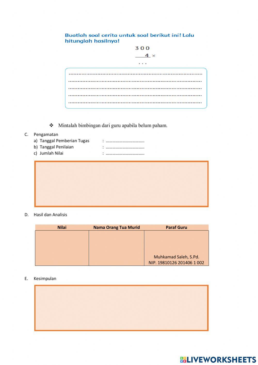 LKPD Tema 1 Subtema 3 Pembelajaran 5