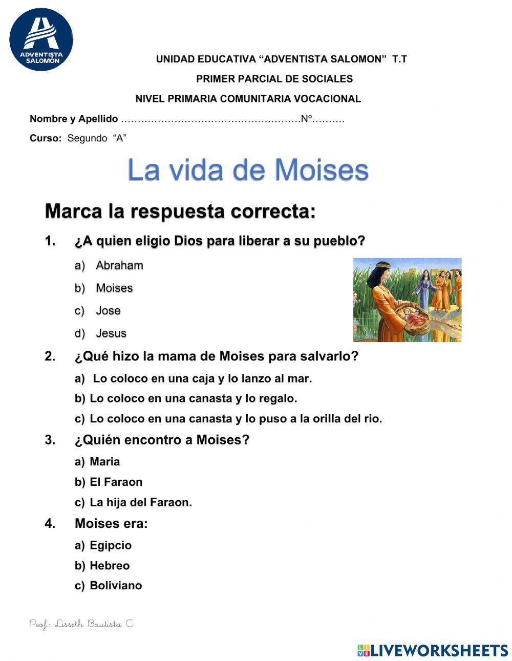 La vida de Moises