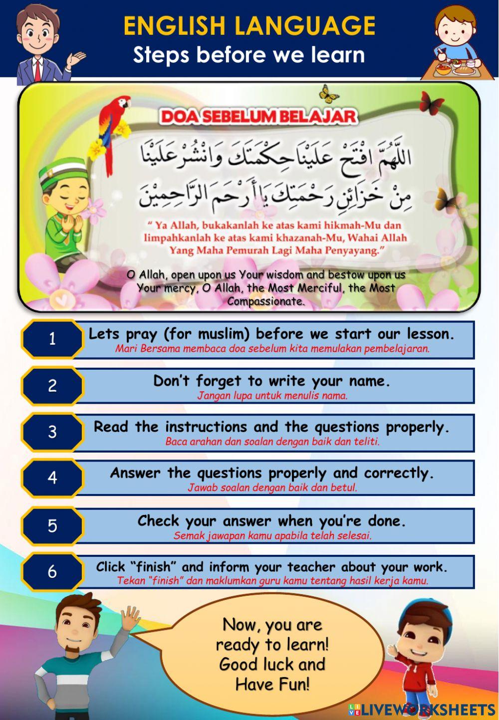 Lunchtime (8) counting numbers 1 to 20