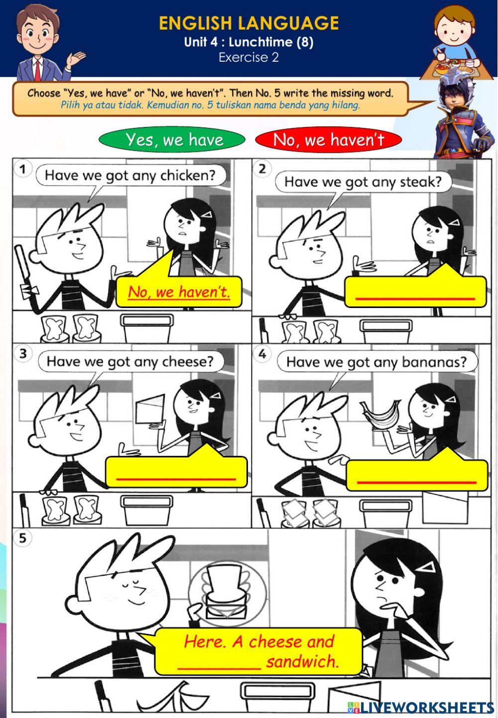 Lunchtime (8) counting numbers 1 to 20