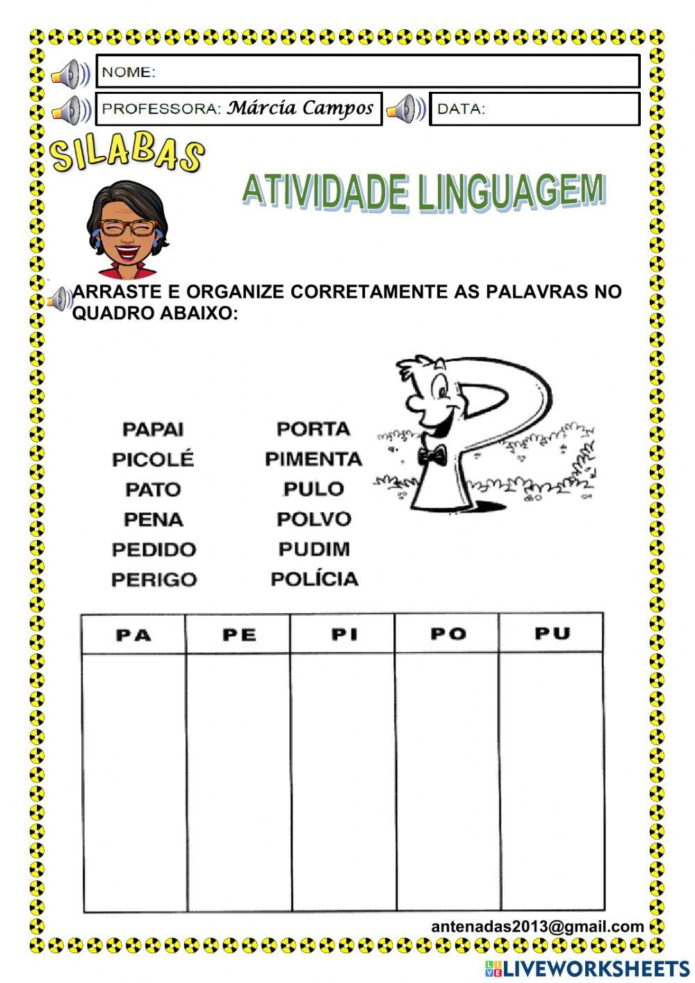 Família silábica P