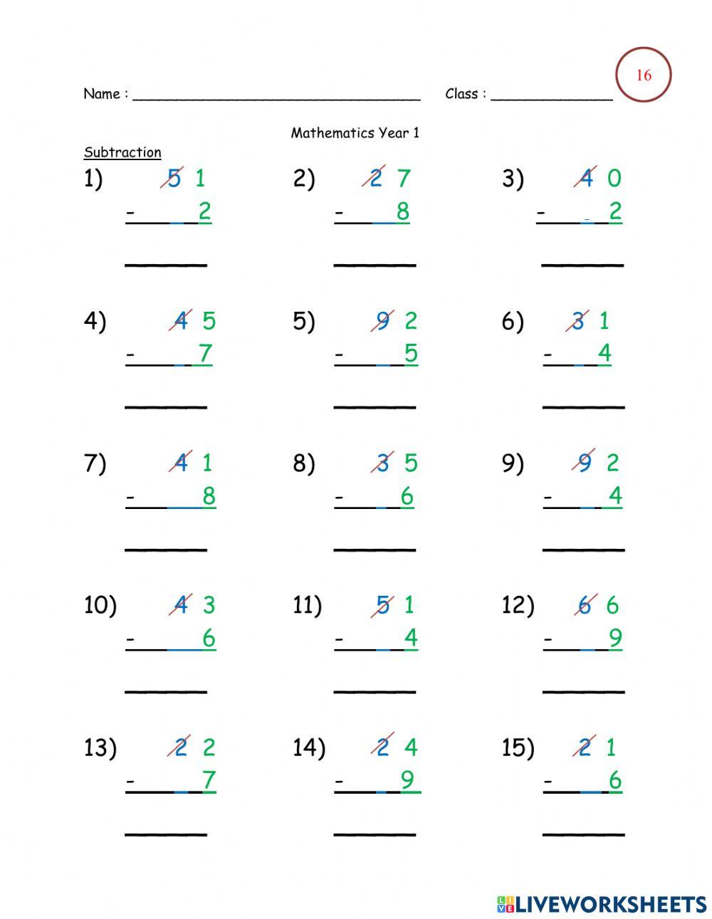 Subtraction Subtraction