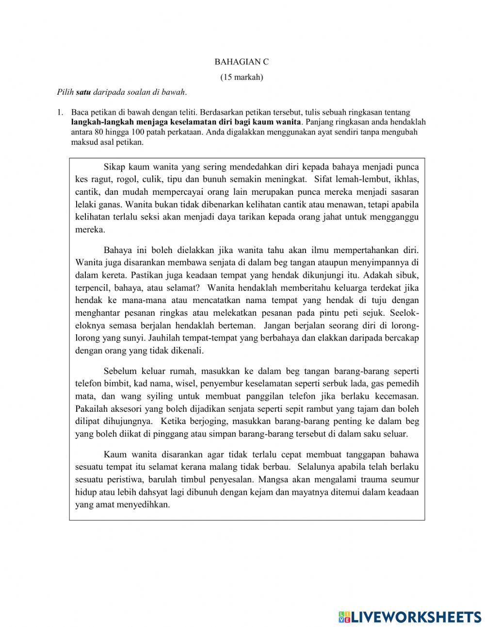 Ppt online bahasa melayu ting 3 2021