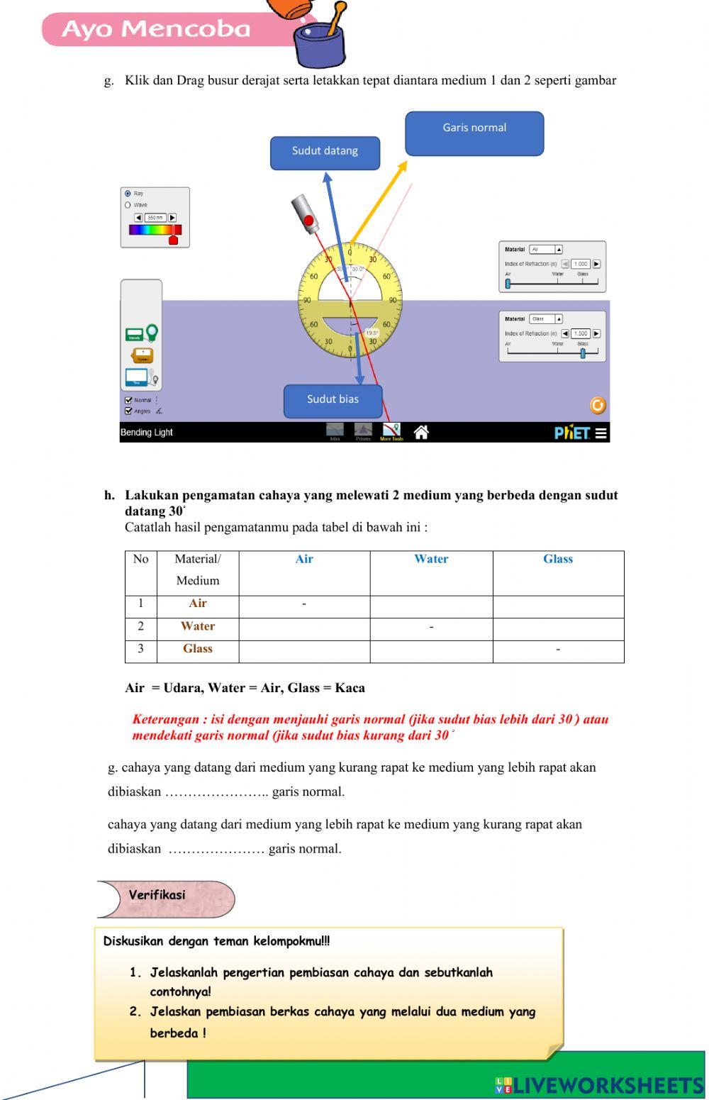 Lkpd pembiasan cahaya