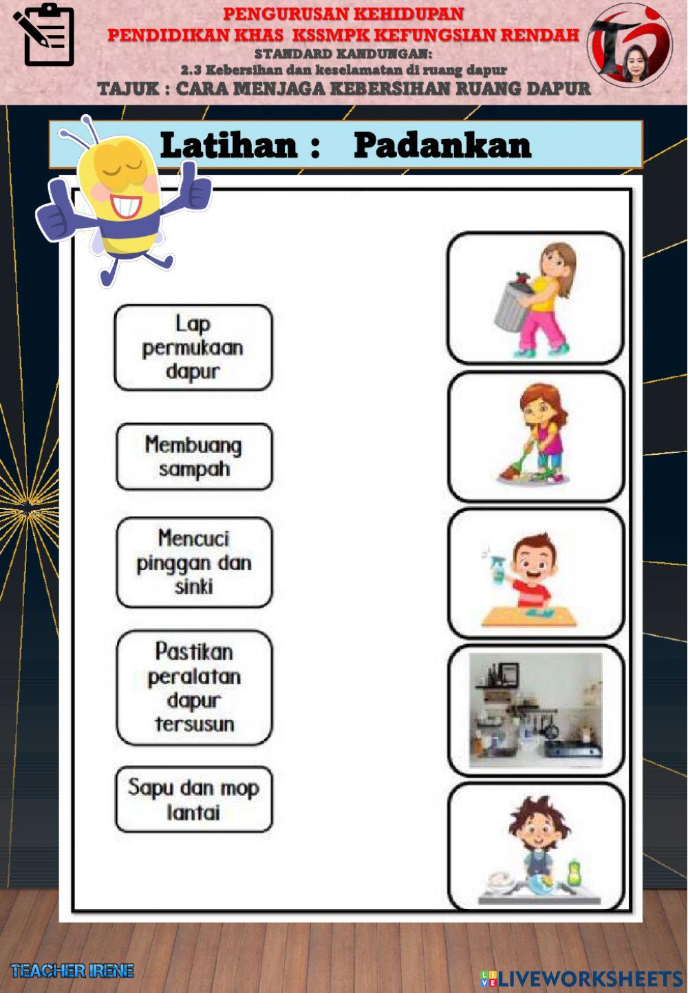 Cara Menjaga kebersihan di Ruang Dapur