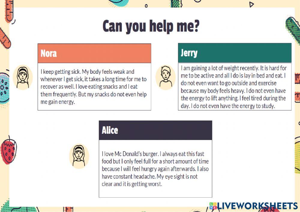 Week 2 (Form 1:Eating Healthy)