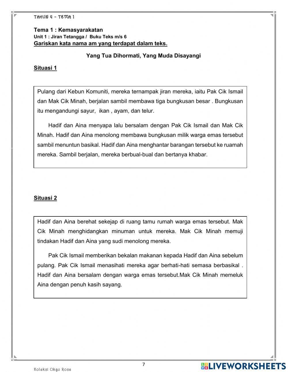 Modul 1 bahasa melayu tahun 4