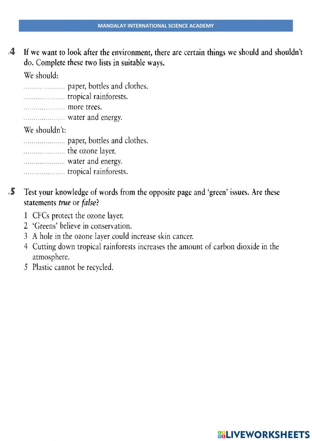 Pollution and global warming