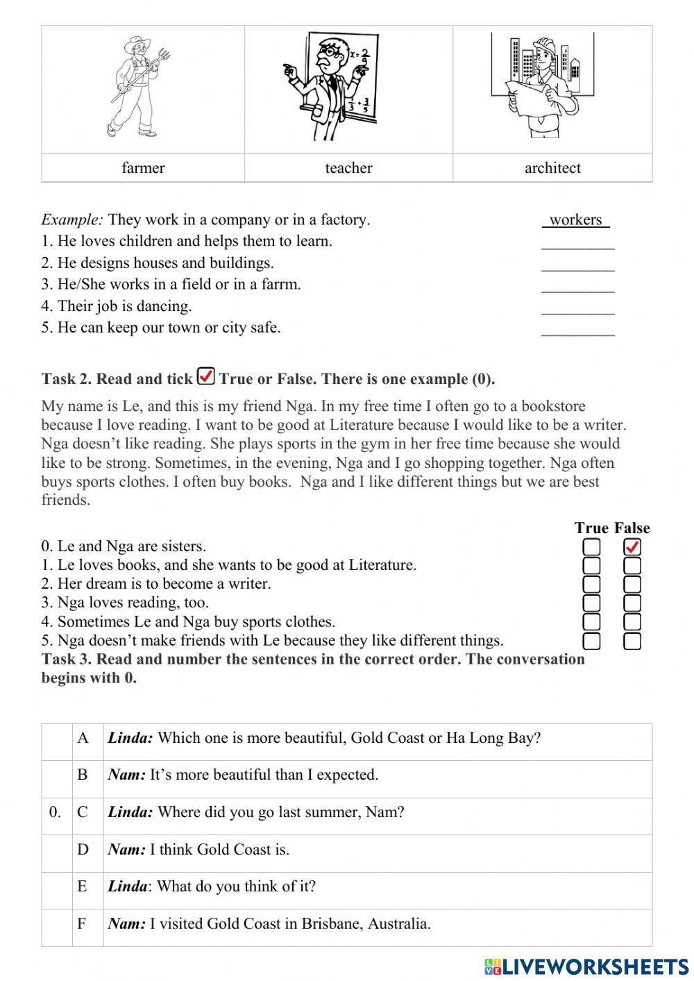 Listening G5 - test 6