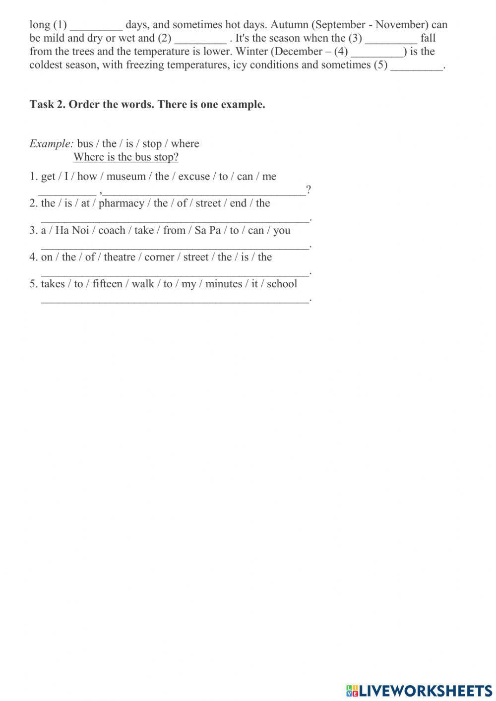 Listening G5 - test 6