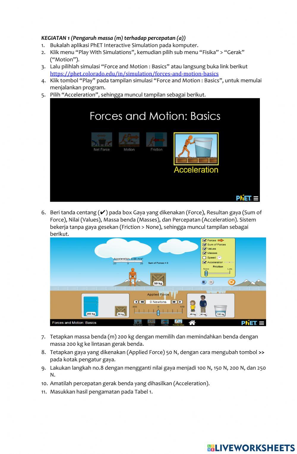 Lkpd simulasi hukum ii newton