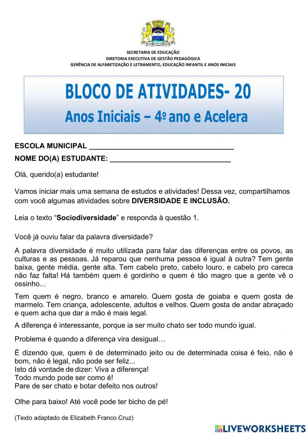 Diversidade e inclusão