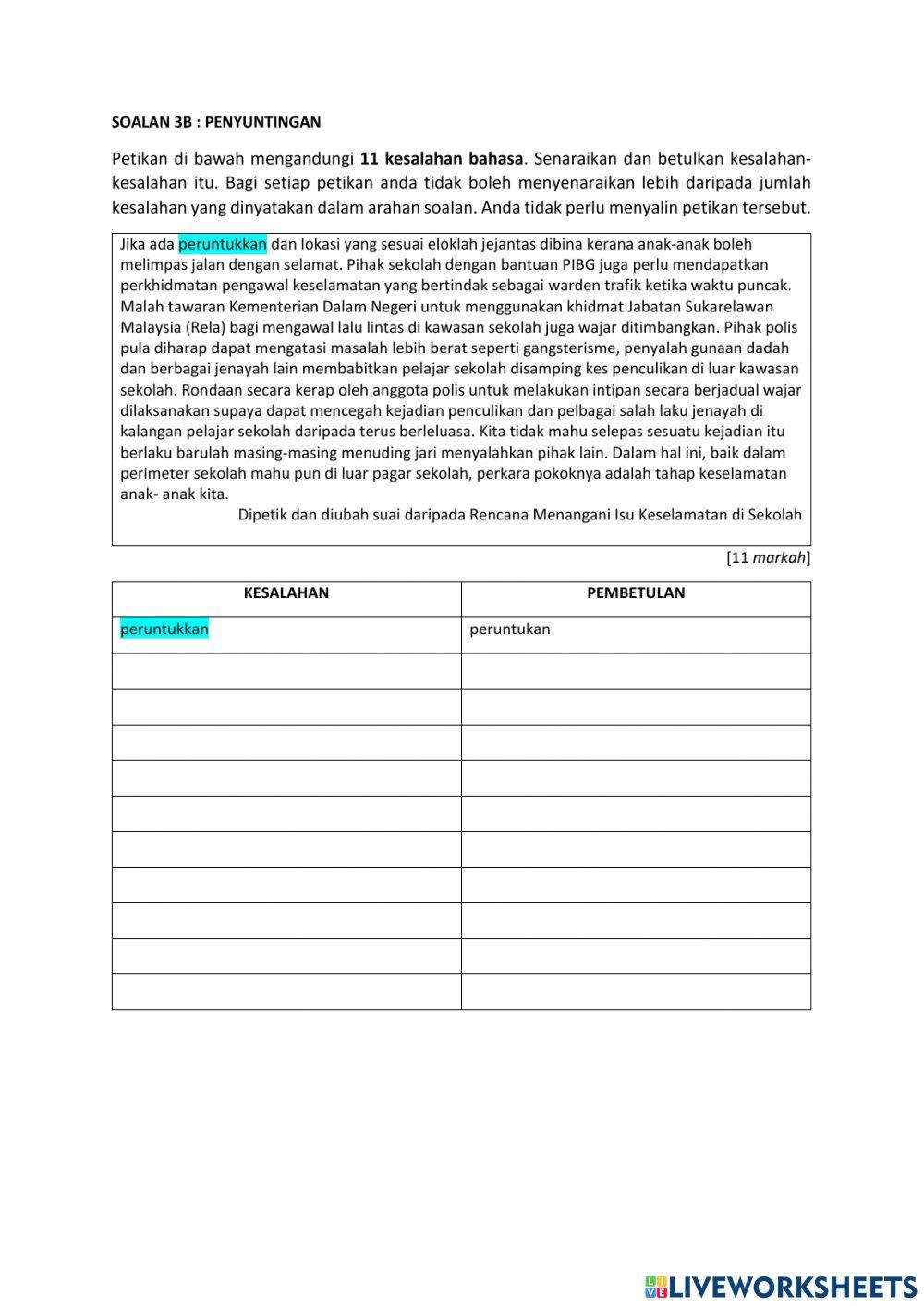 Tatabahasa bm1 tingkatan 4