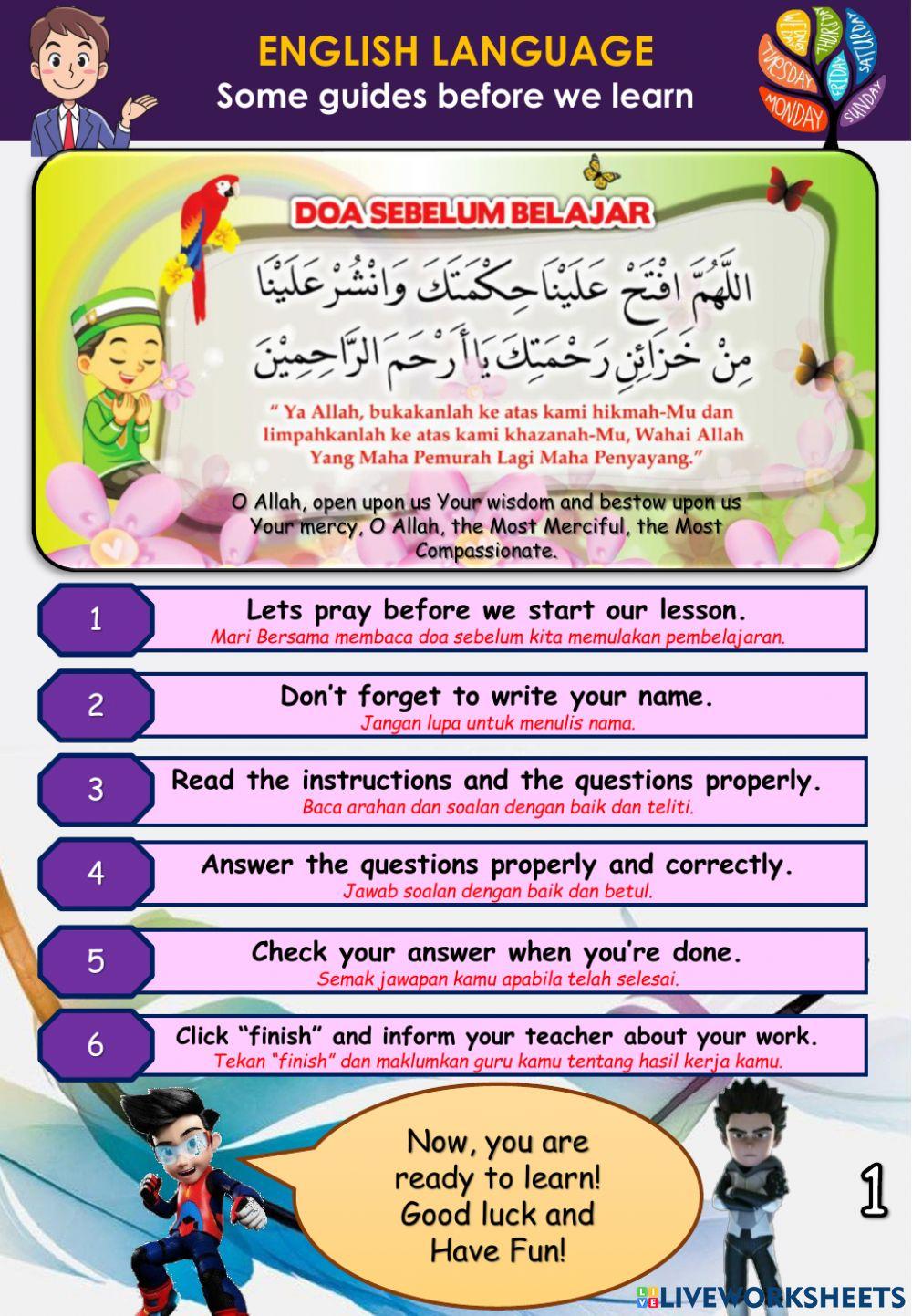 Days of the Week (Revision 7) Revision Quiz