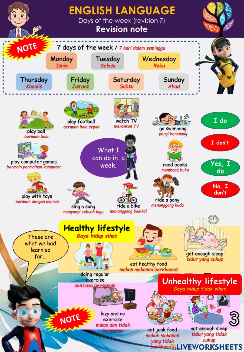 Days of the Week (Revision 7) Revision Quiz