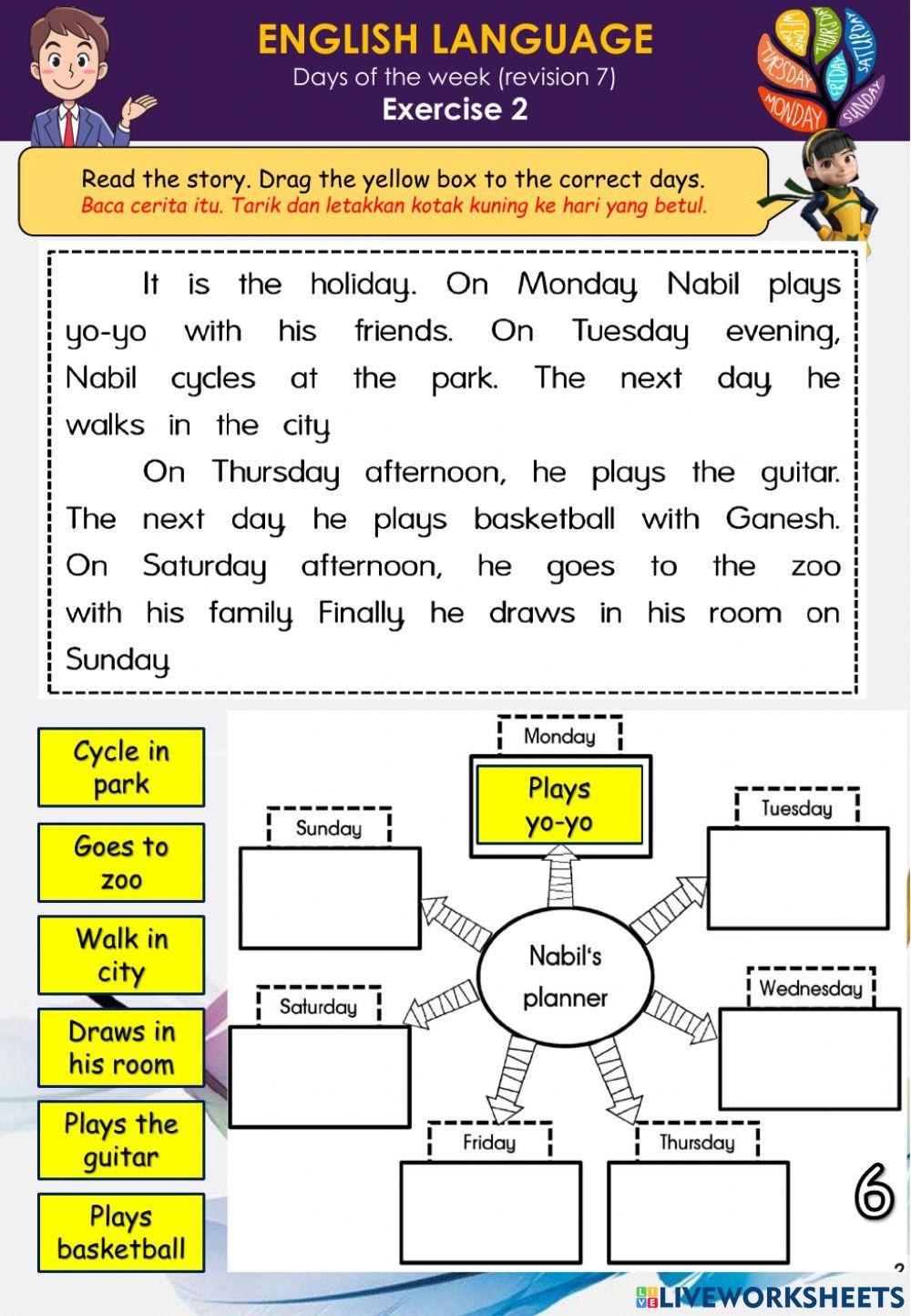 Days of the Week (Revision 7) Revision Quiz