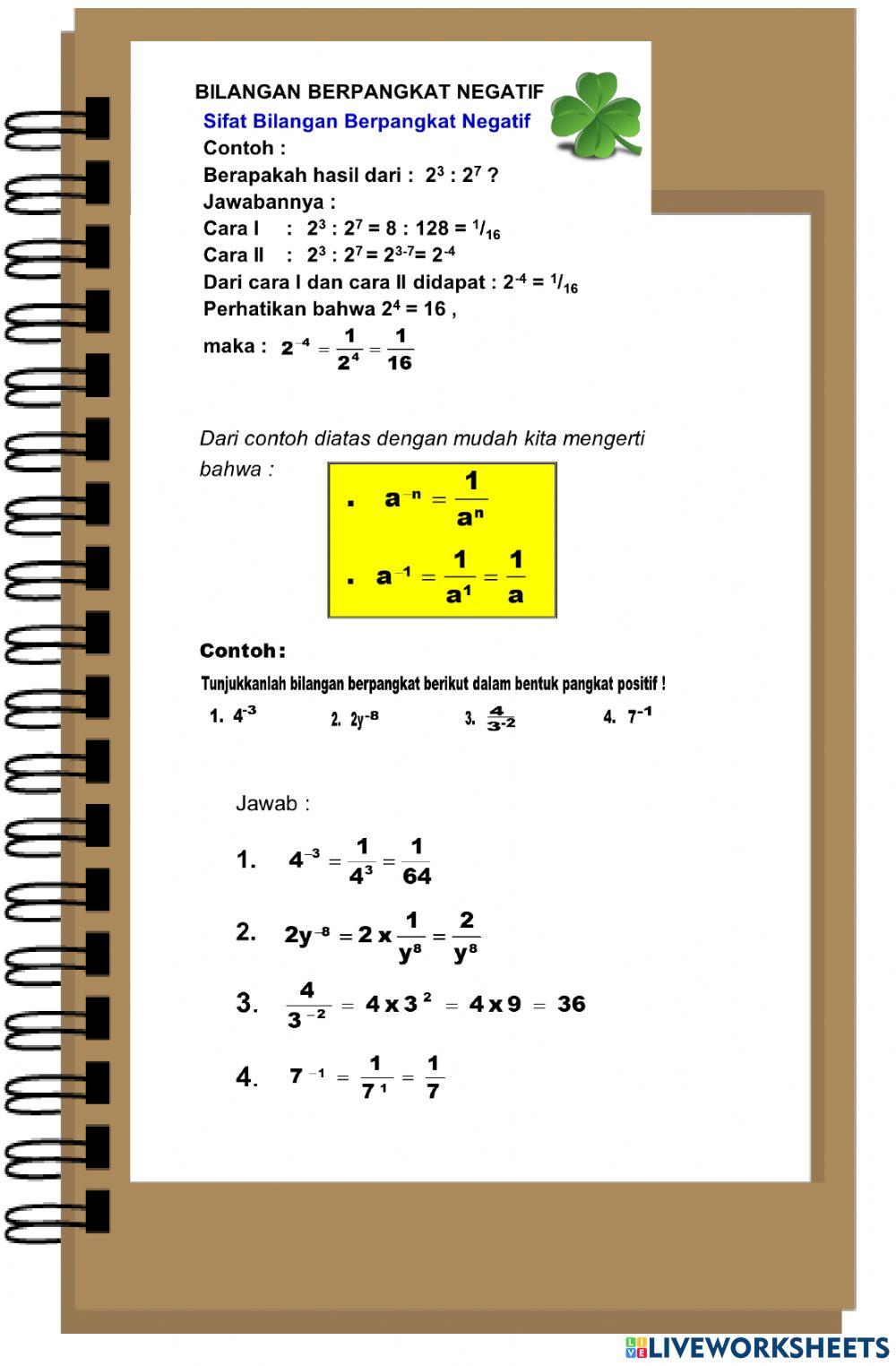 ELKPD 3 Pangkat Nol dan Negatif