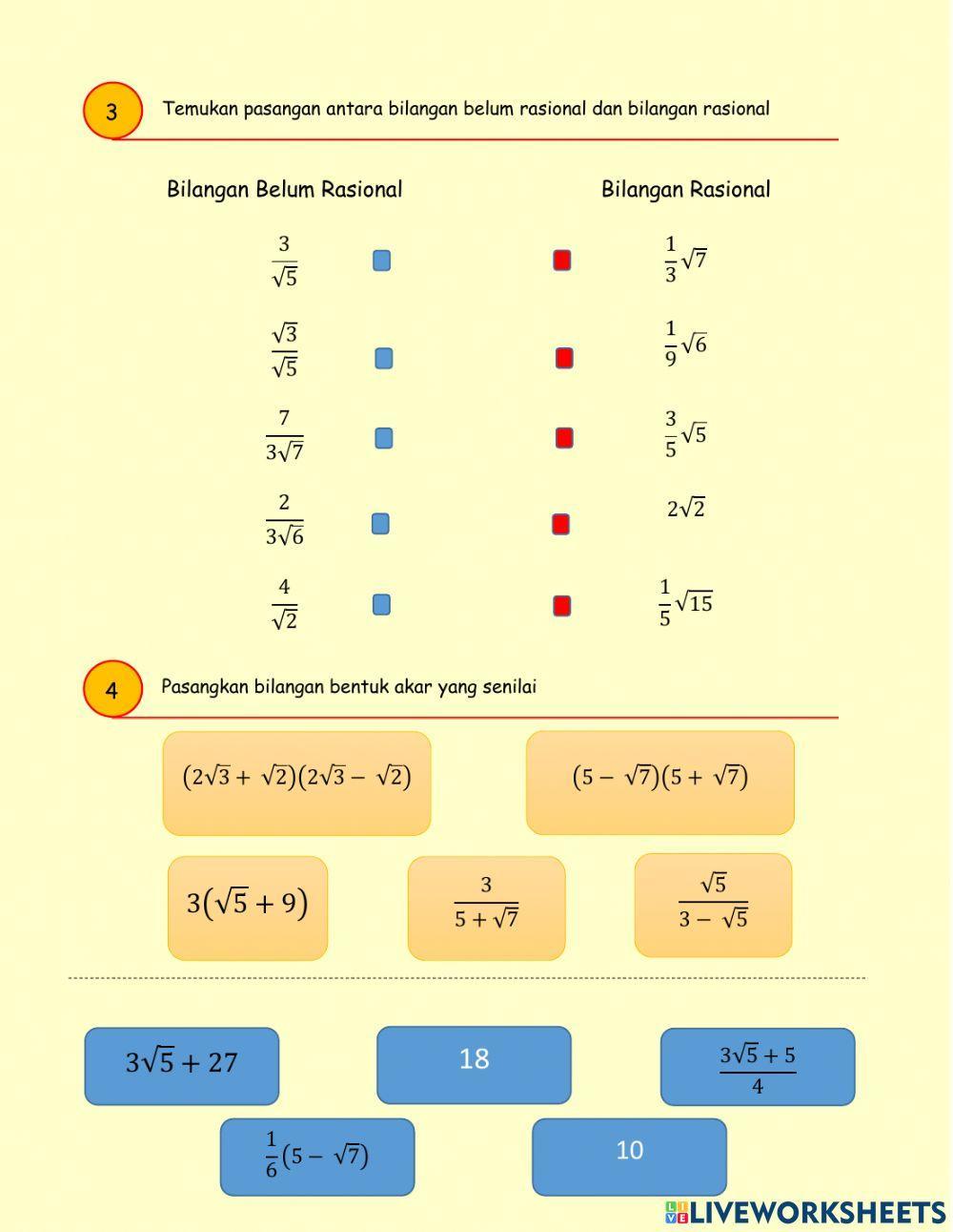 LKPD Merasionalkan Bentuk Akar