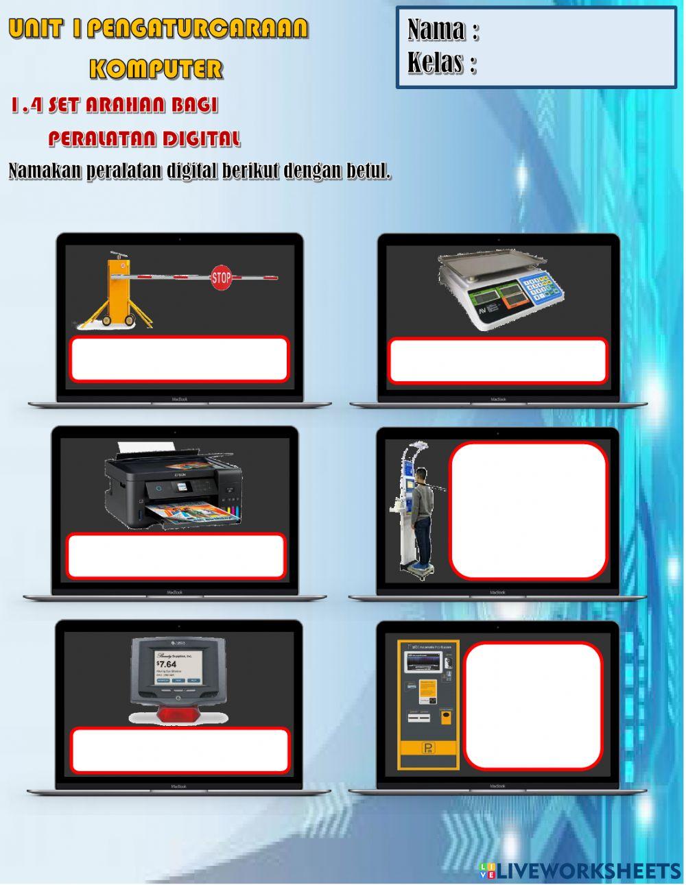 Set Arahan Pada Peralatan Digital