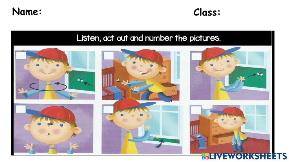 Y2 Module 7: TB page 92 (listen and number)