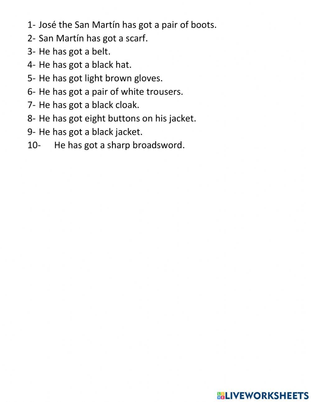 What has San Martín got?