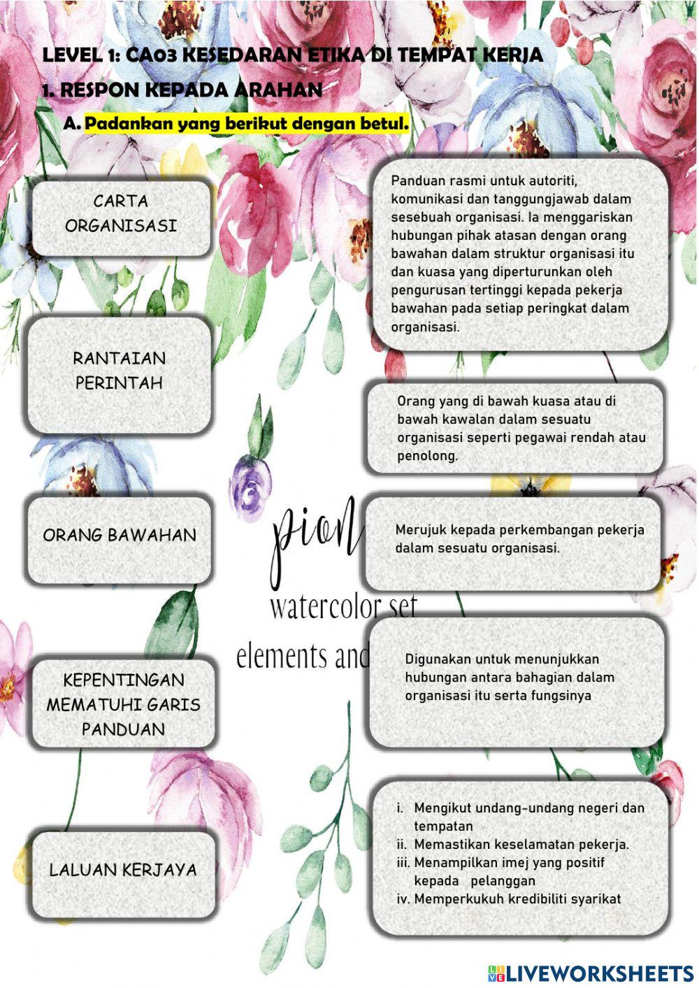 Level 1 ca03 1.RESPON KEPADA ARAHAN