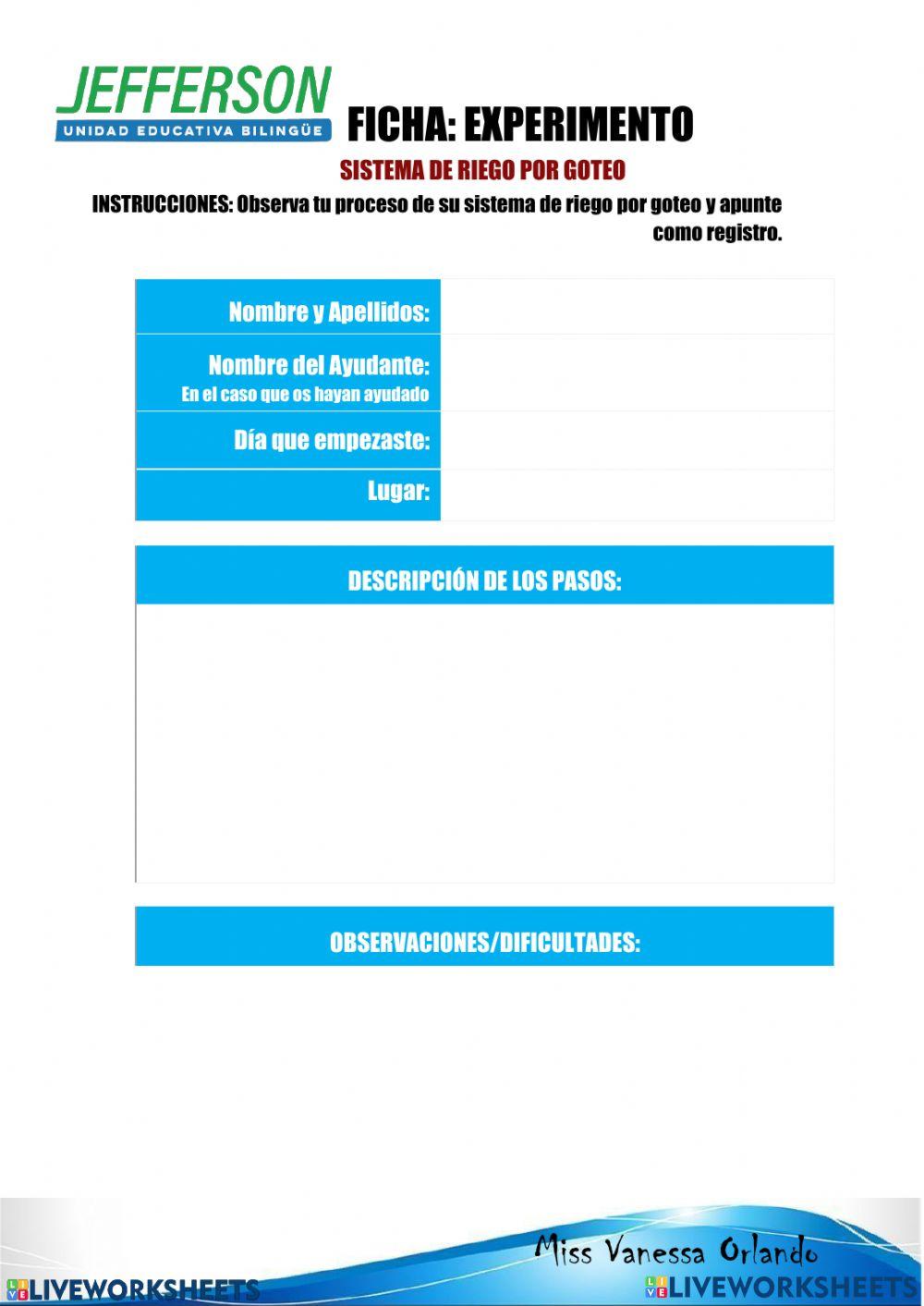 Ficha de Observación