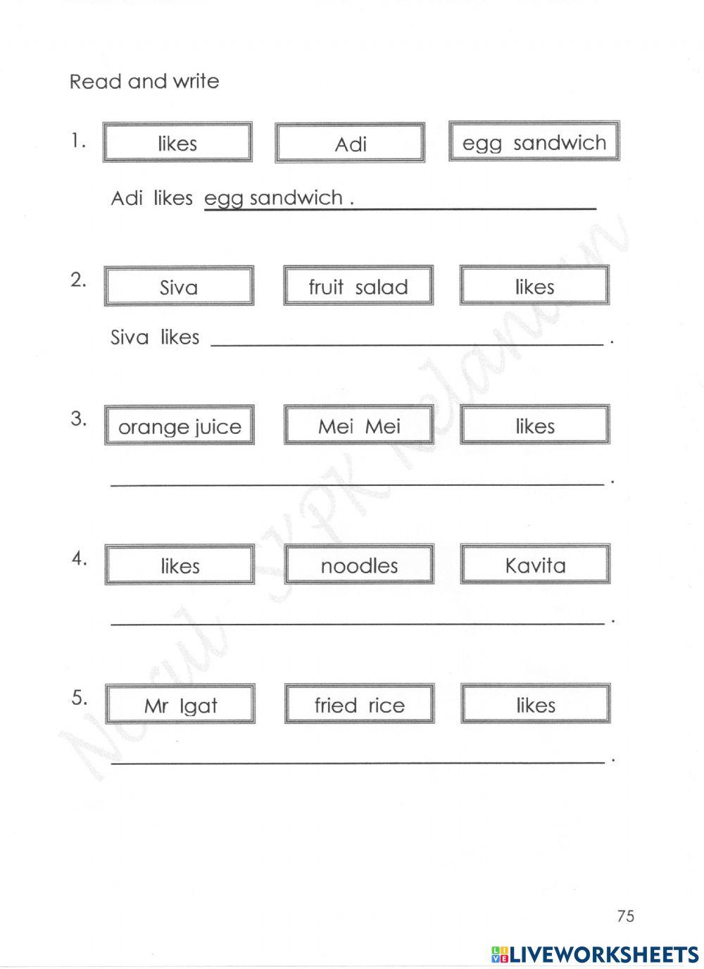 Food Pendidikan Khas (Learning disability)