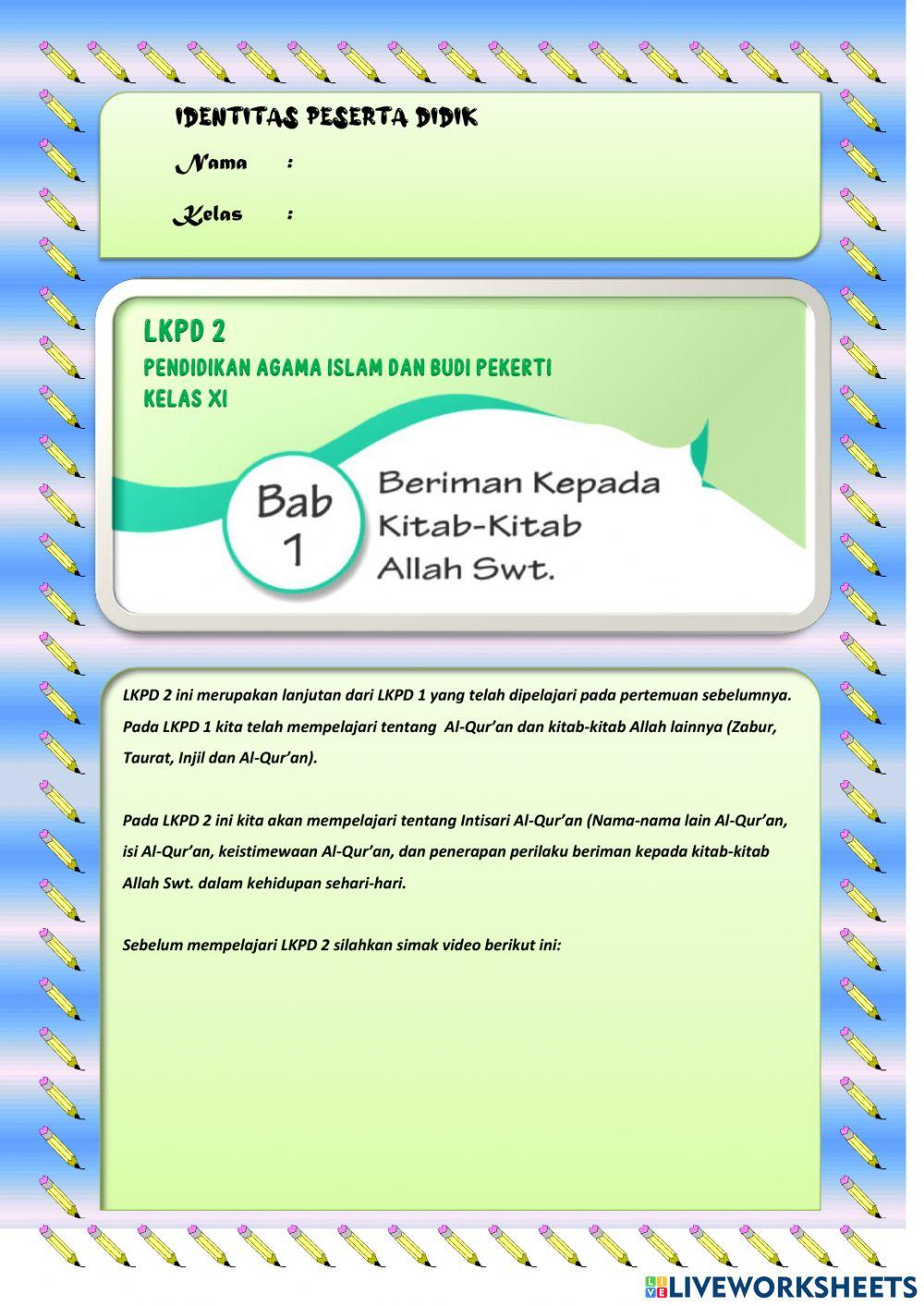 Lkpd 2 paibp kelas XI bab 1 (pertemuan kedua)