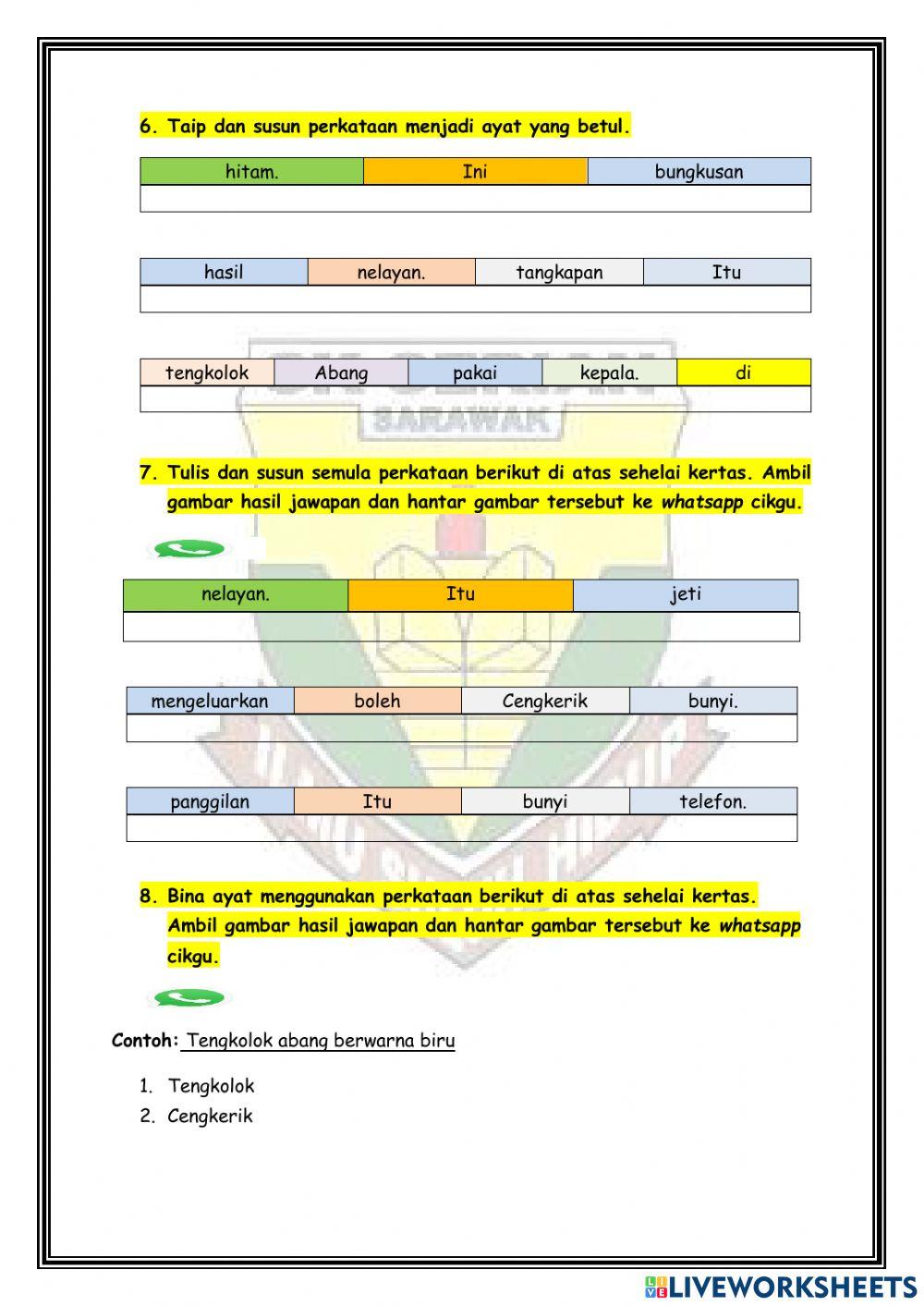 Kemahiran 27 Perkataan KVKK+KV+KVK
