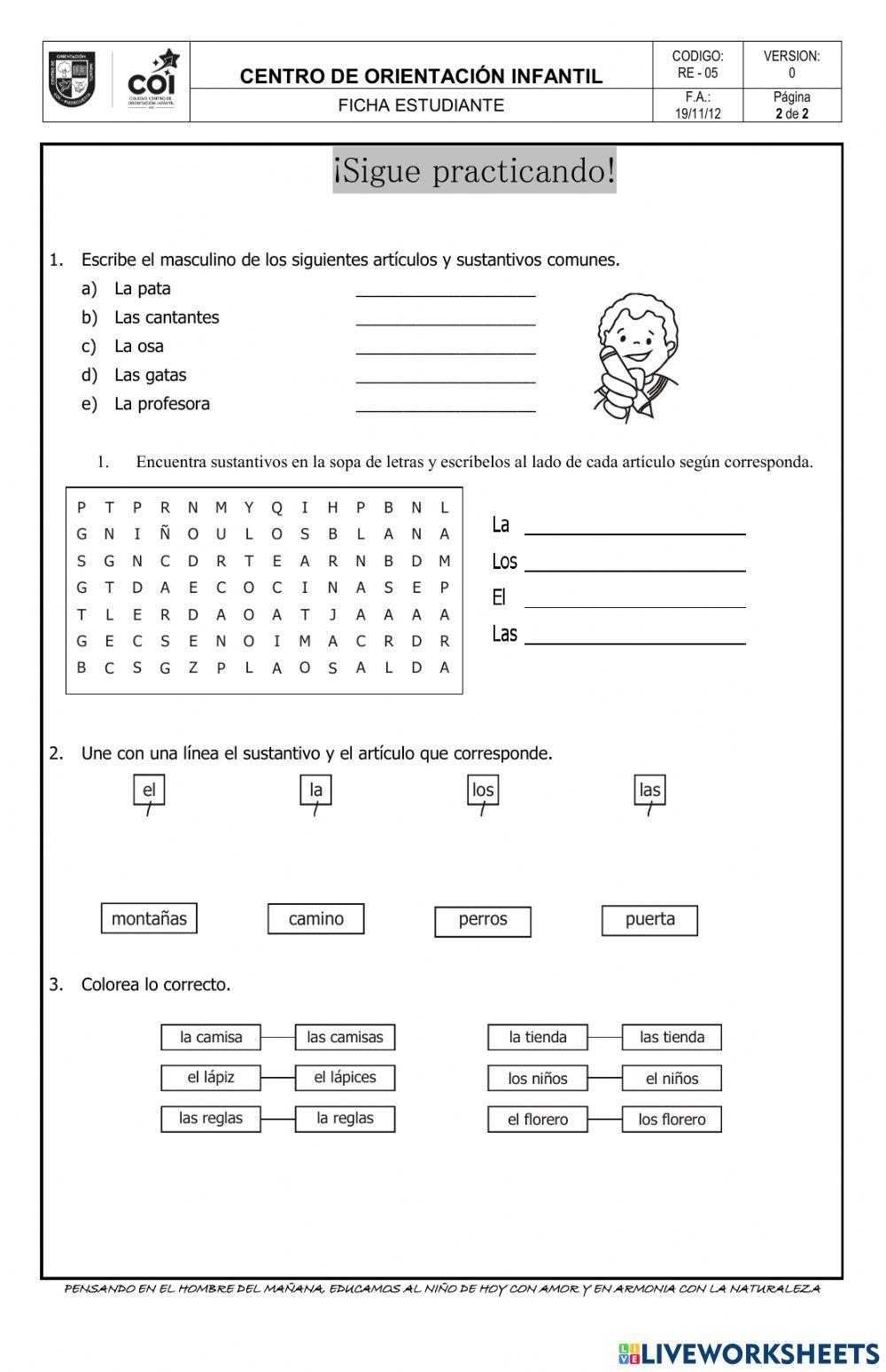 El articulo y sus clases