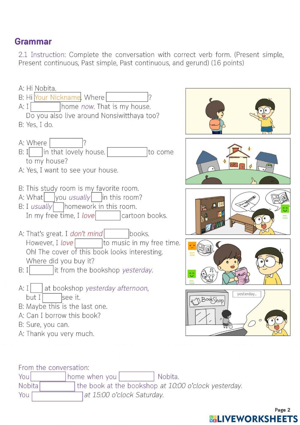 English M.3-examination