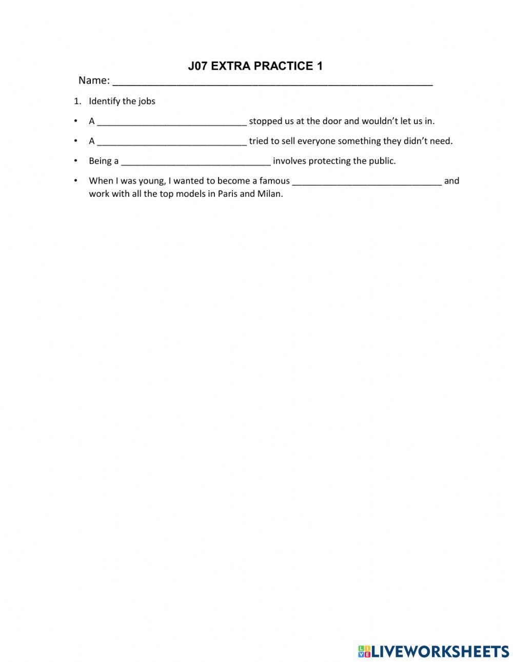 J08 Extra Practice 1