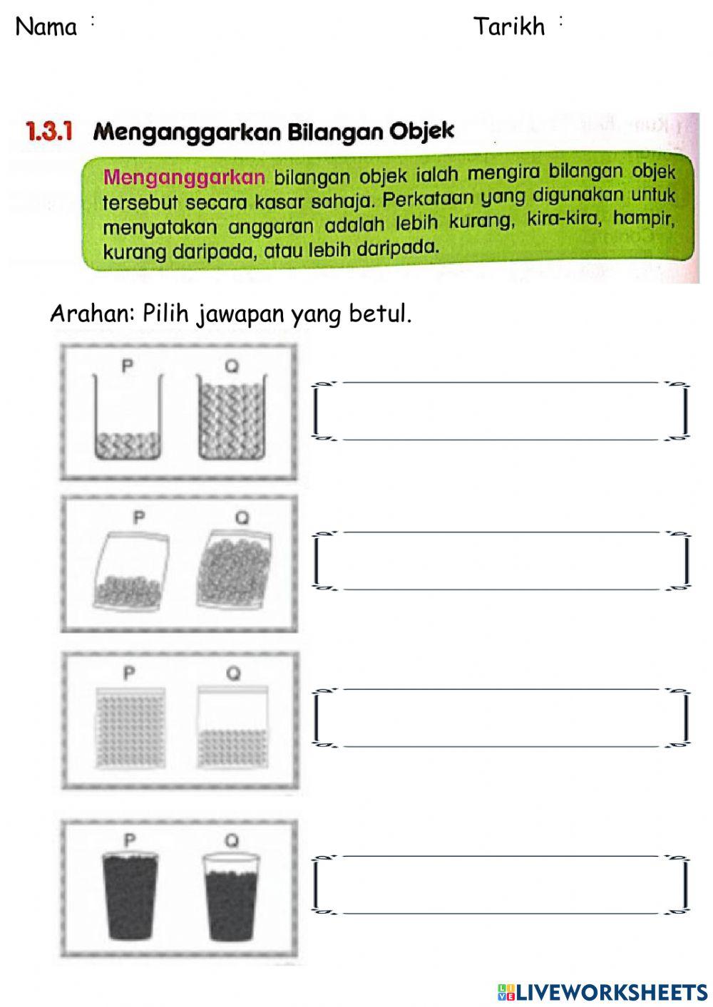 1.3.1 Menganggar Bilangan Objek