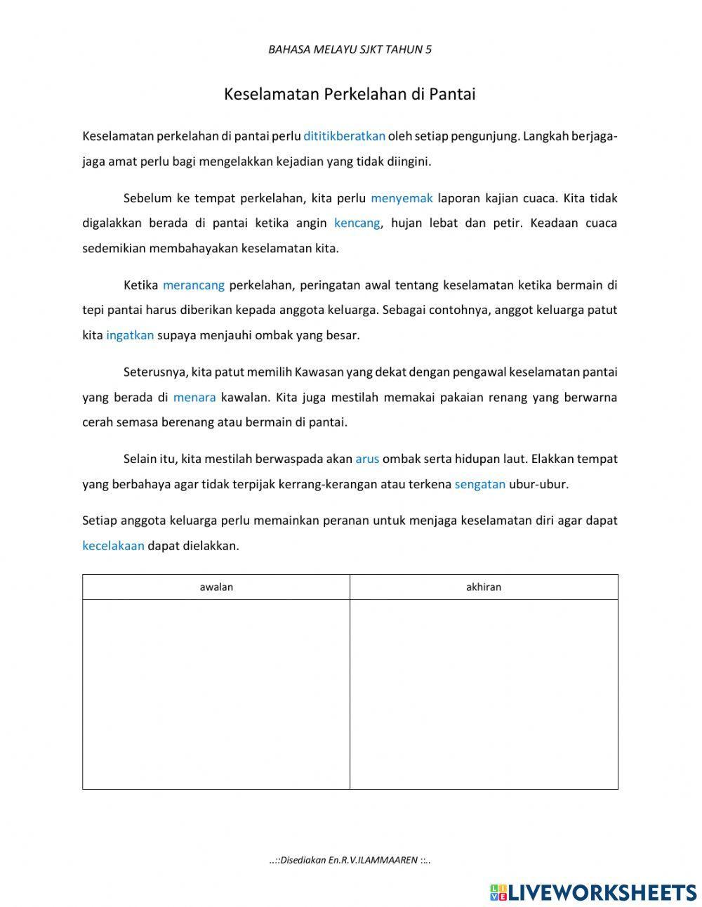 Imbuhan Awalan dan Akhiran