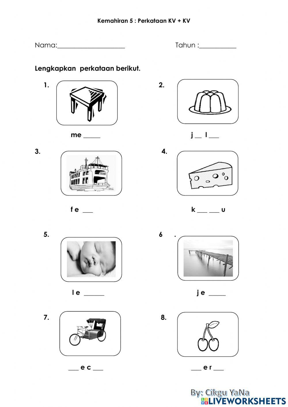 Suku Kata KVKV (e-taling)