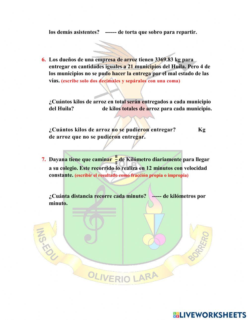 Conjunto de números racionales