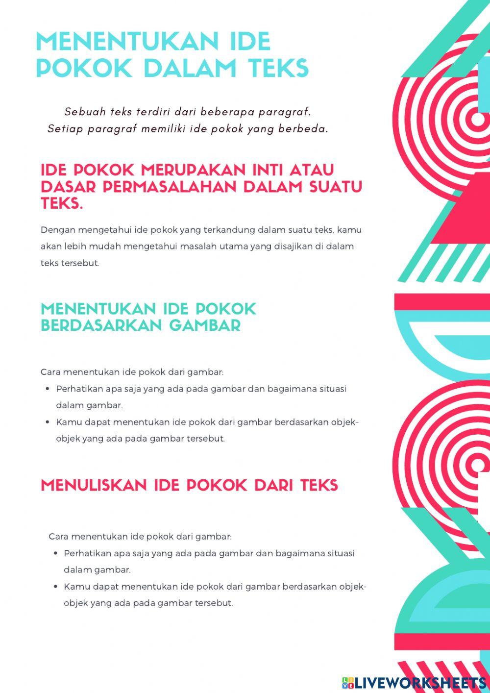 LKPD Bahasa Indonesia Tema 1 SubTema 3