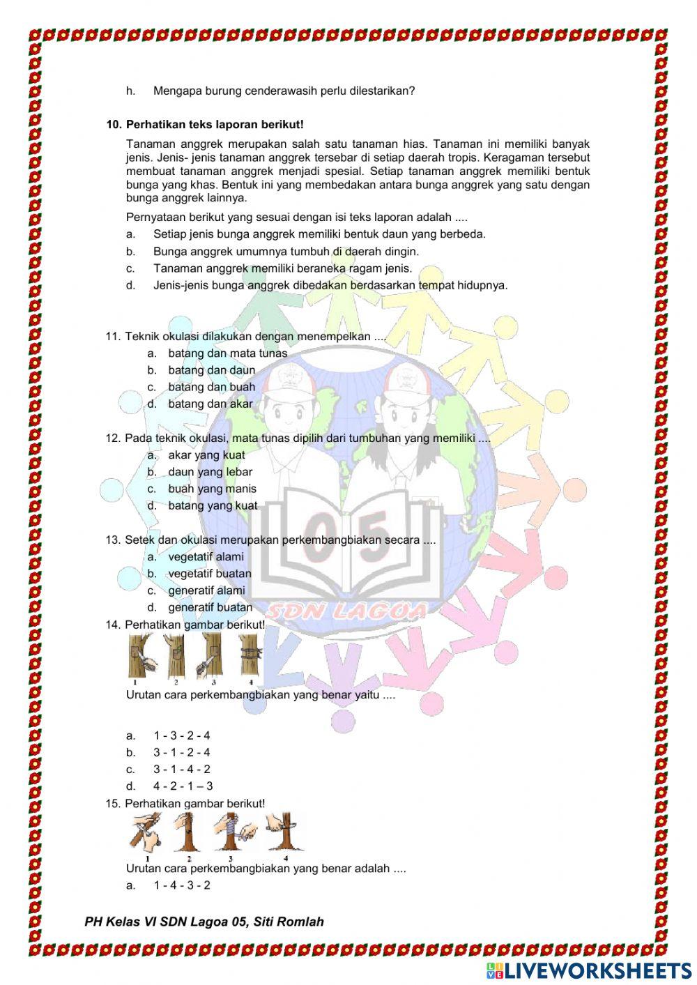 PH Tema 1 SB1 Kelas 6